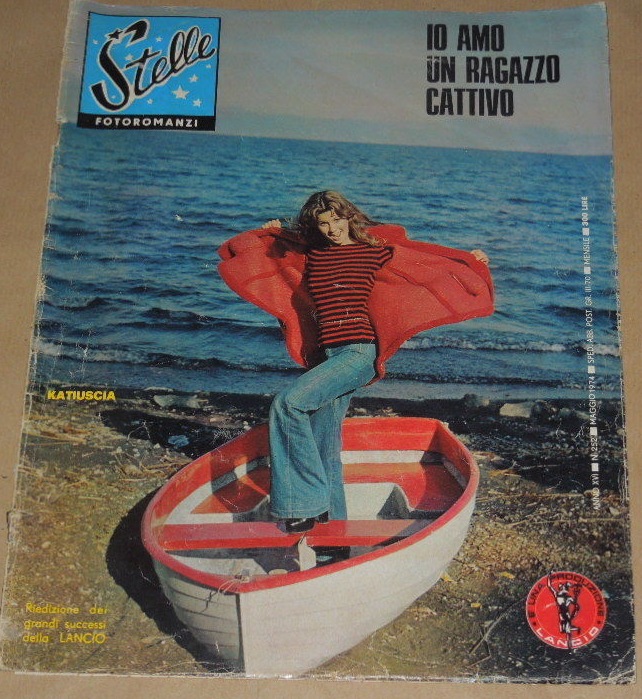 STELLE FOTOROMANZI magazine side cover Issue 252 May 1974