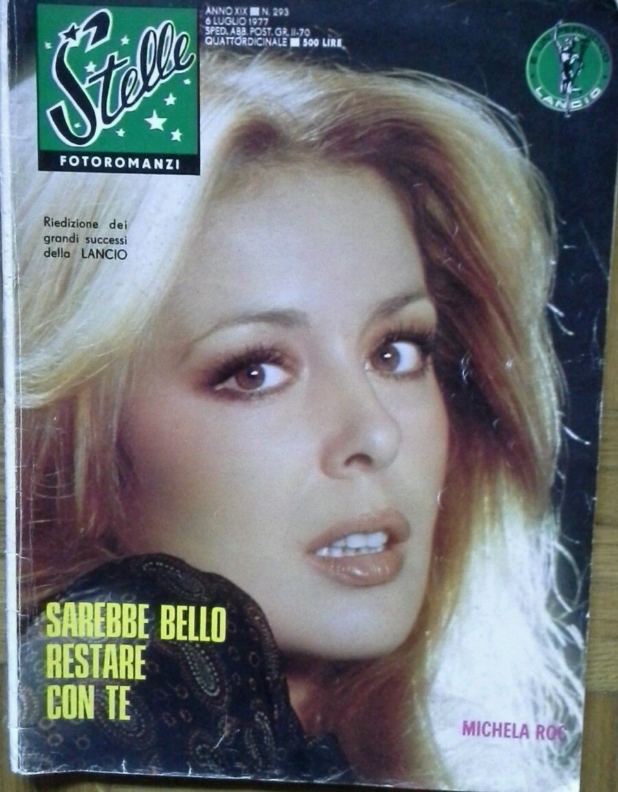 STELLE FOTOROMANZI magazine side cover Issue 293 6 July 1977