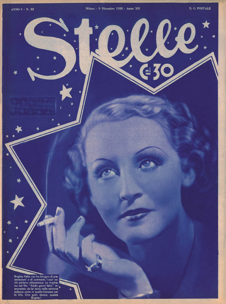 STELLE magazine side cover Issue 22 9 December 1933