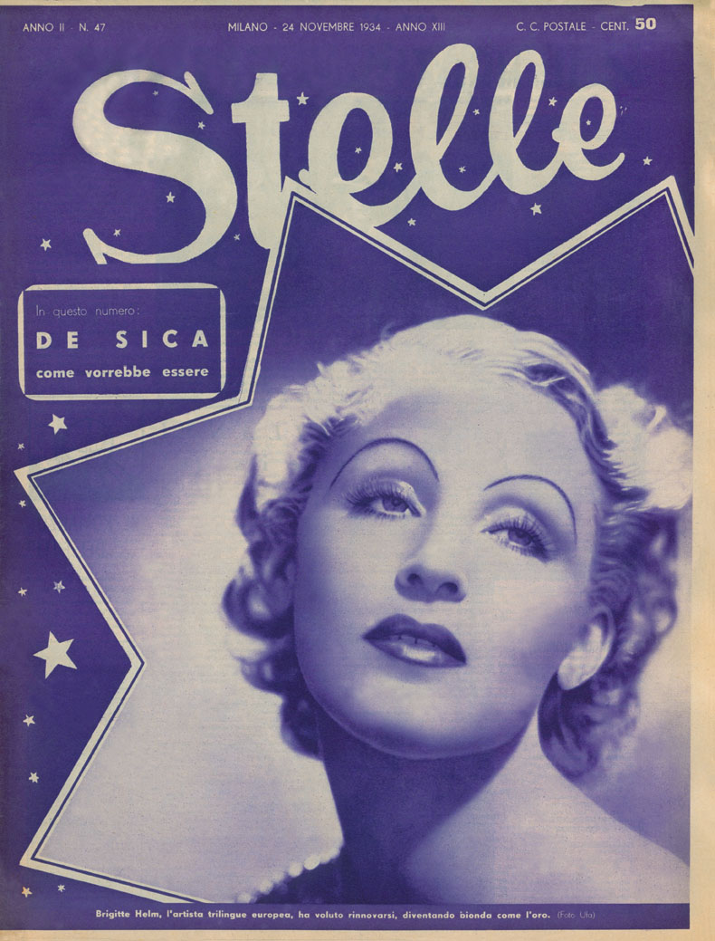 STELLE magazine side cover Issue 47 24 November 1934