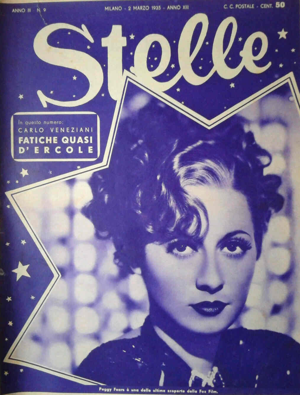 STELLE magazine side cover Issue 9 2 March 1935