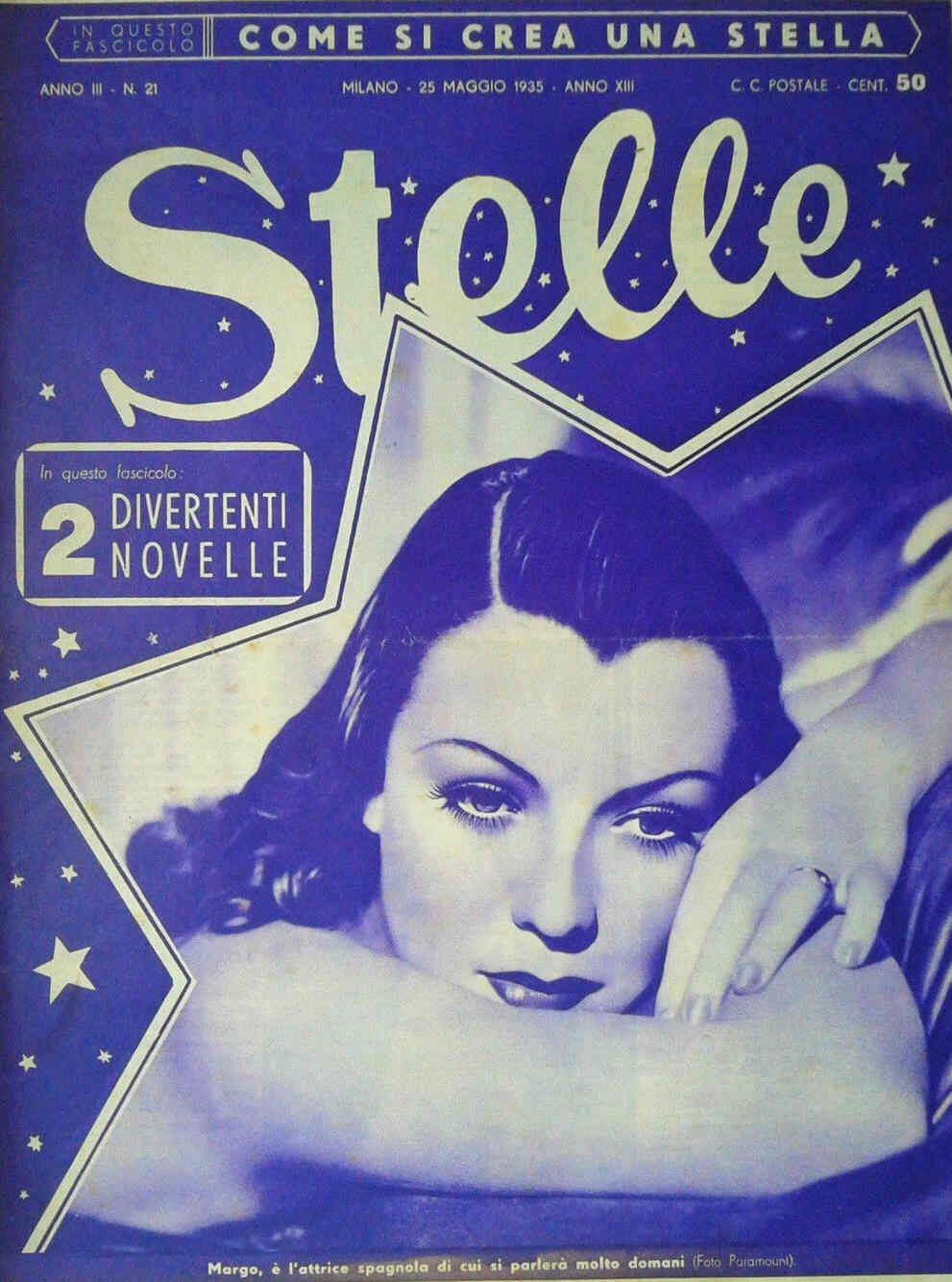 STELLE magazine side cover Issue 21 25 May 1935