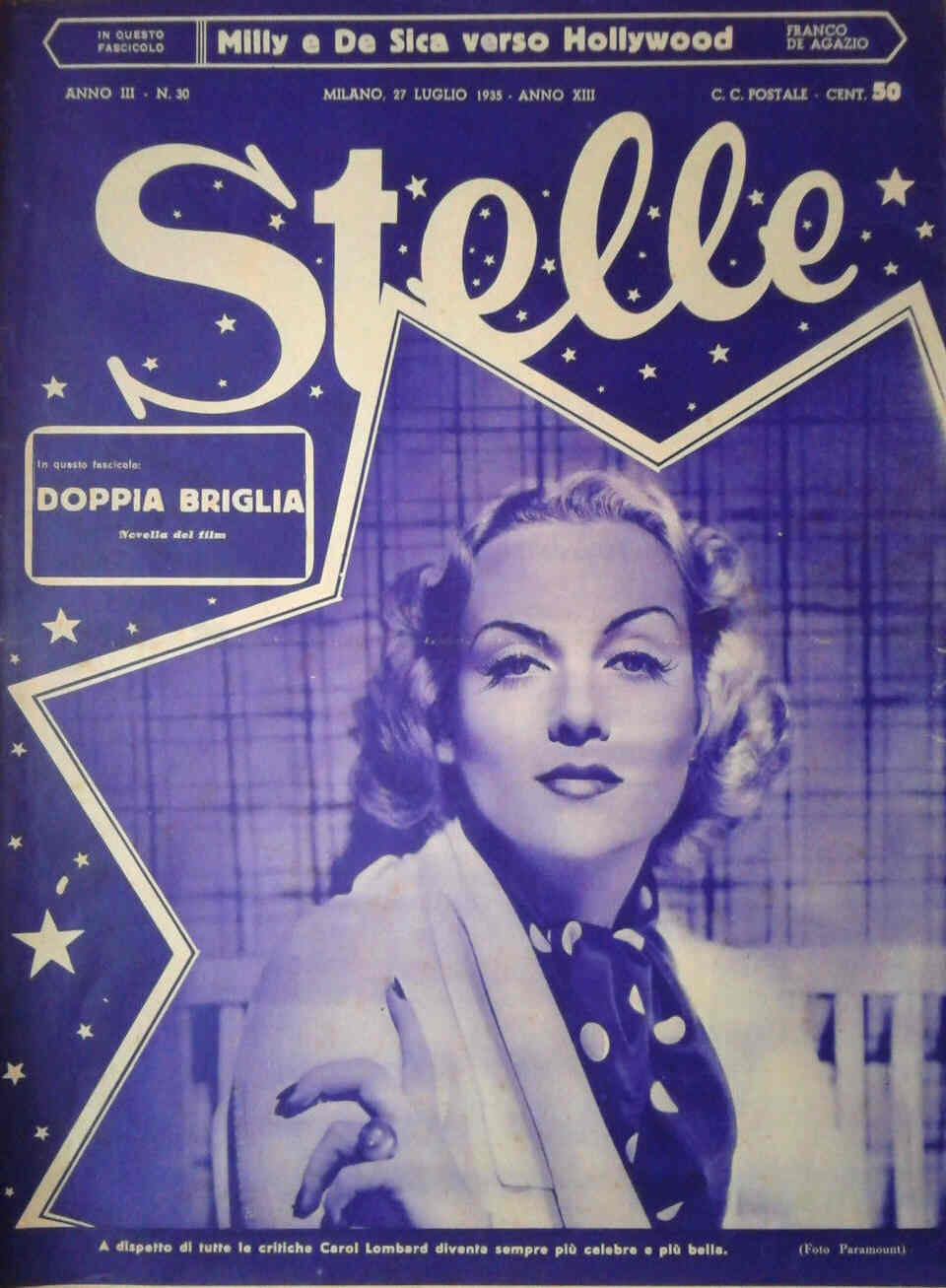 STELLE magazine side cover Issue 30 27 July 1935