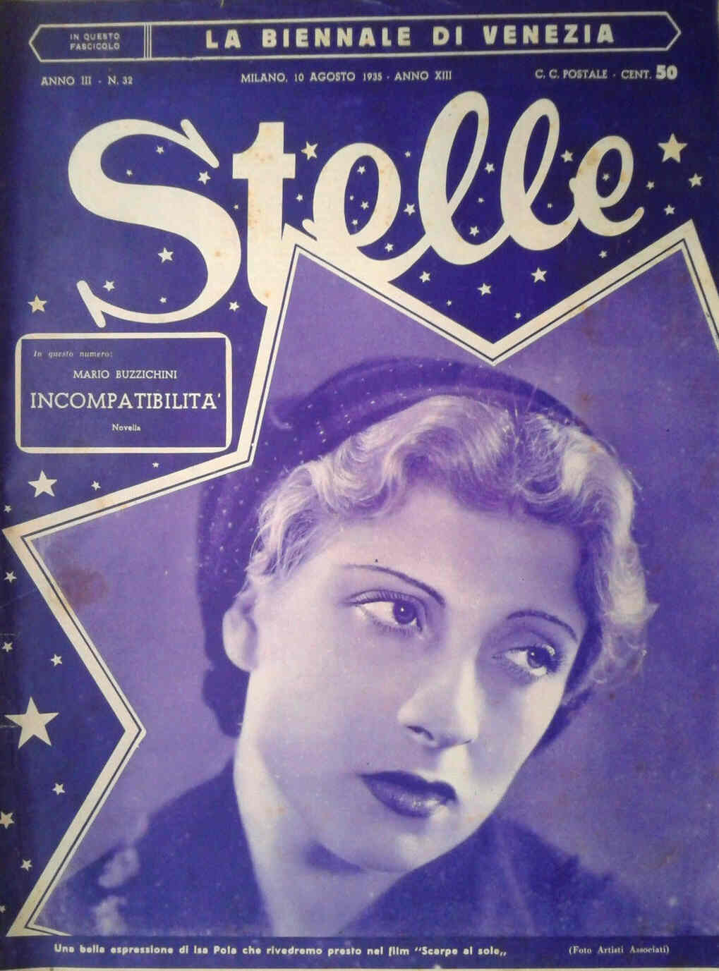STELLE magazine side cover Issue 32 10 August 1935