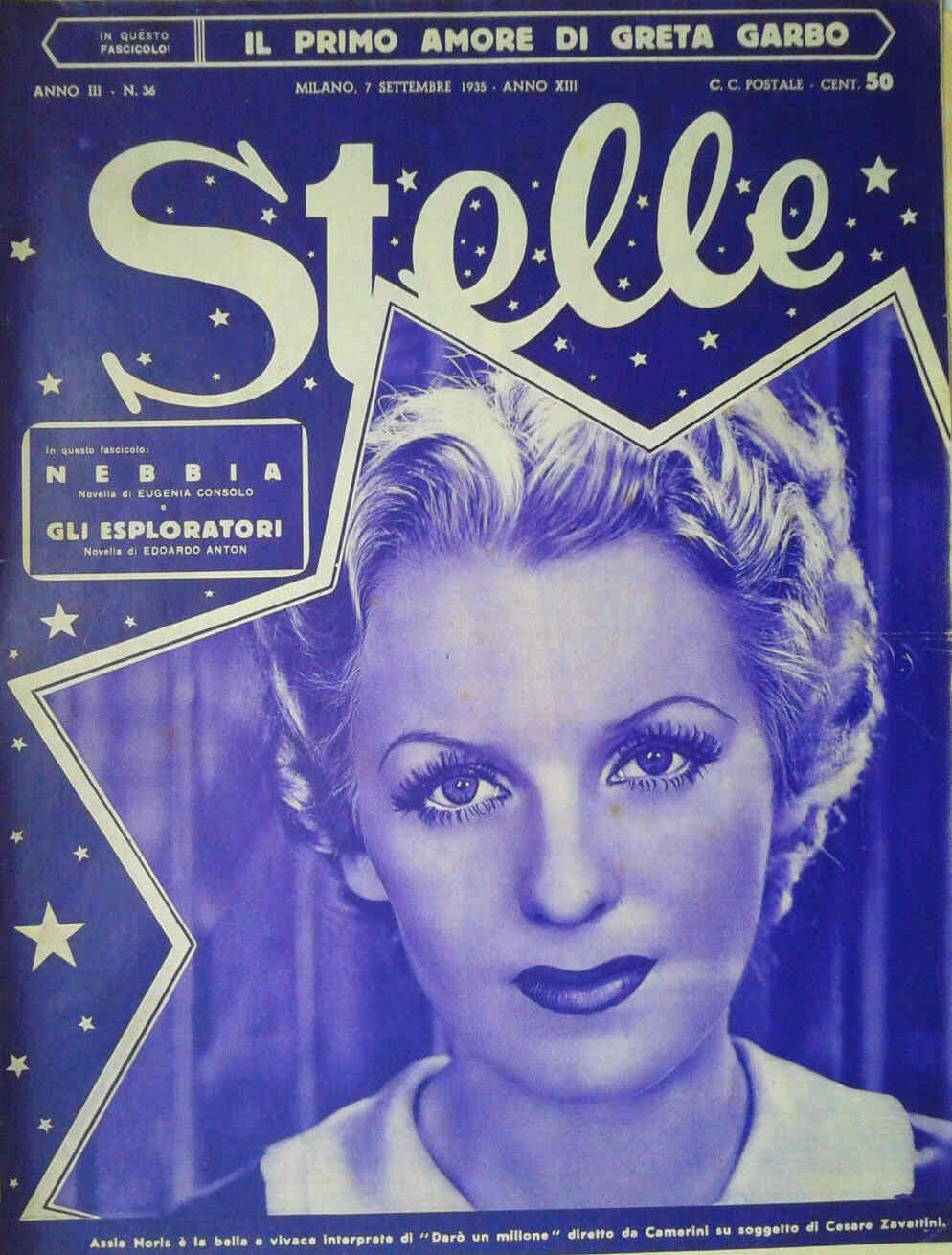 STELLE magazine side cover Issue 36 7 September 1935