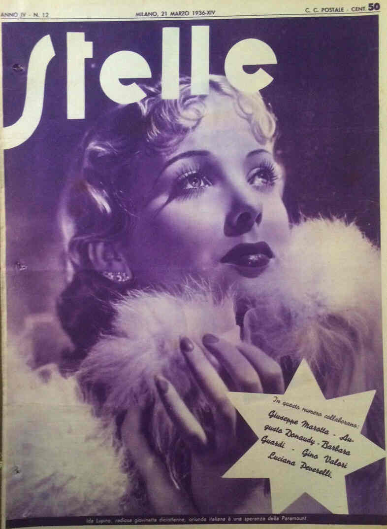 STELLE magazine side cover Issue 12 21 March 1936