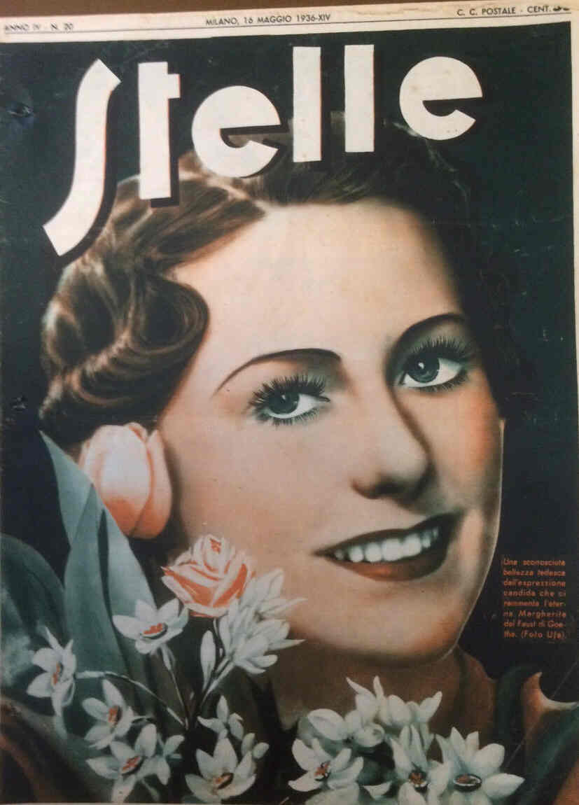 STELLE magazine side cover Issue 20 16 May 1936