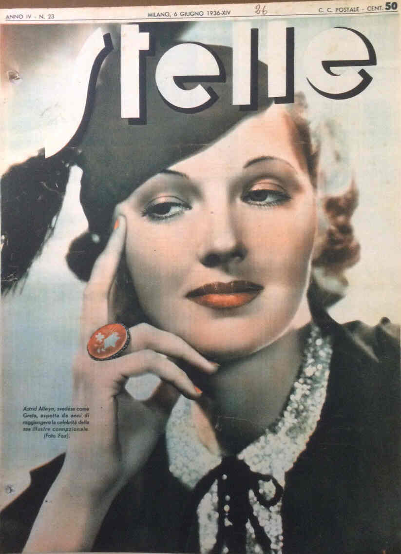 STELLE magazine side cover Issue 23 6 June 1936