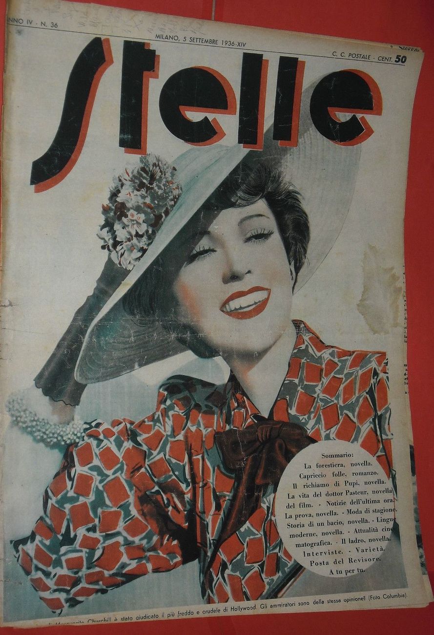 STELLE magazine side cover Issue 36 5 September 1936