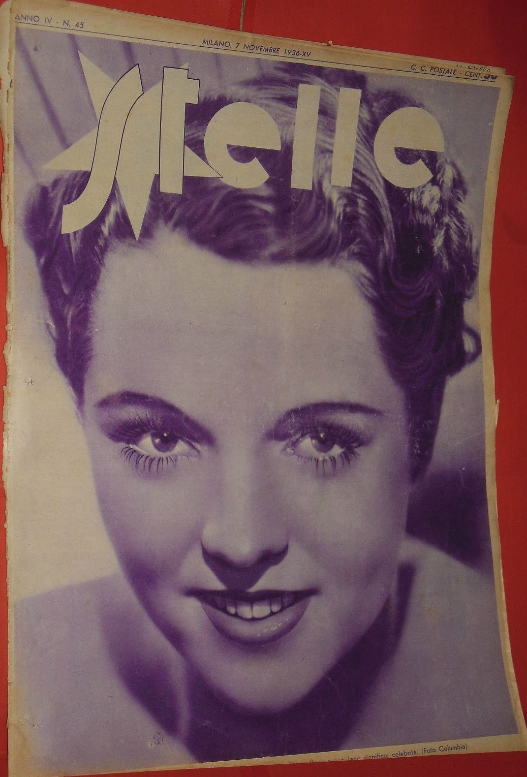 STELLE magazine side cover Issue 45 7 November 1936