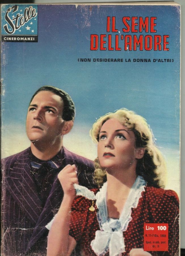 STELLE CINEROMANZI magazine side cover 7 June 1959