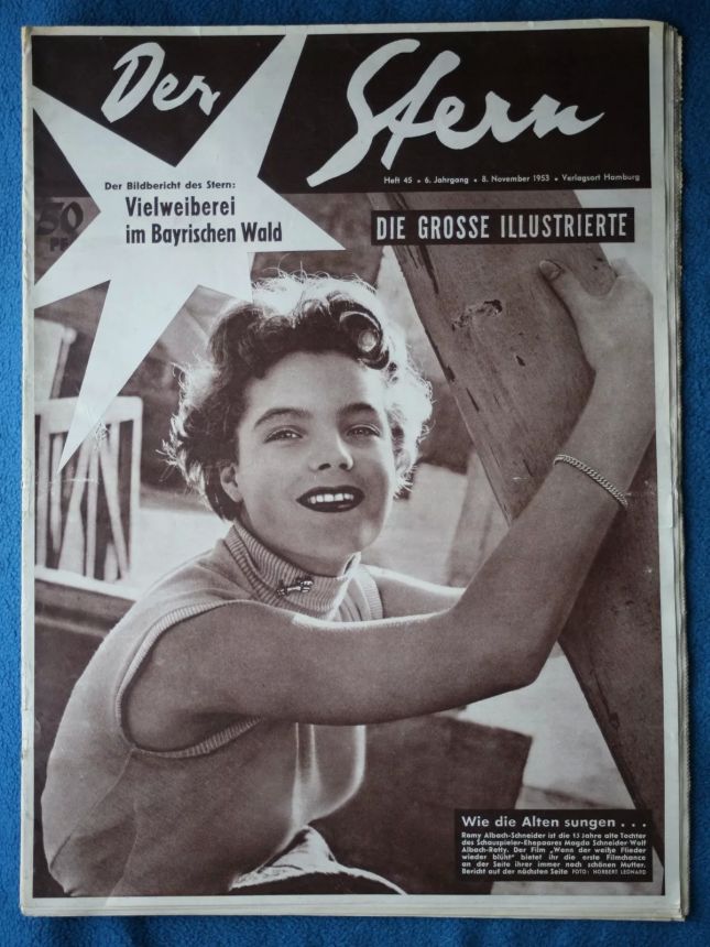 STERN magazine side cover Issue 45 8 November 1953