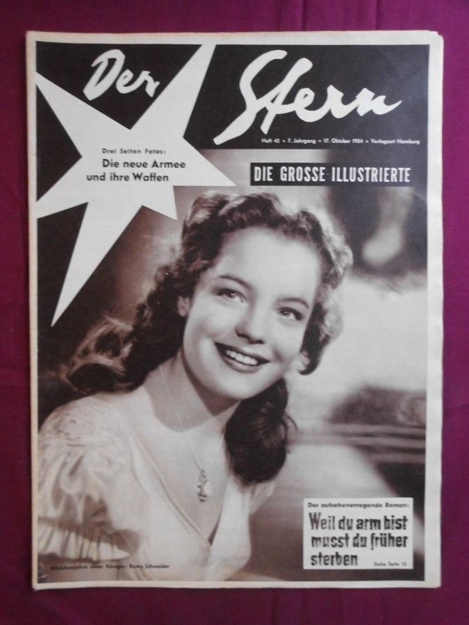 STERN magazine side cover Issue 42 17 October 1954