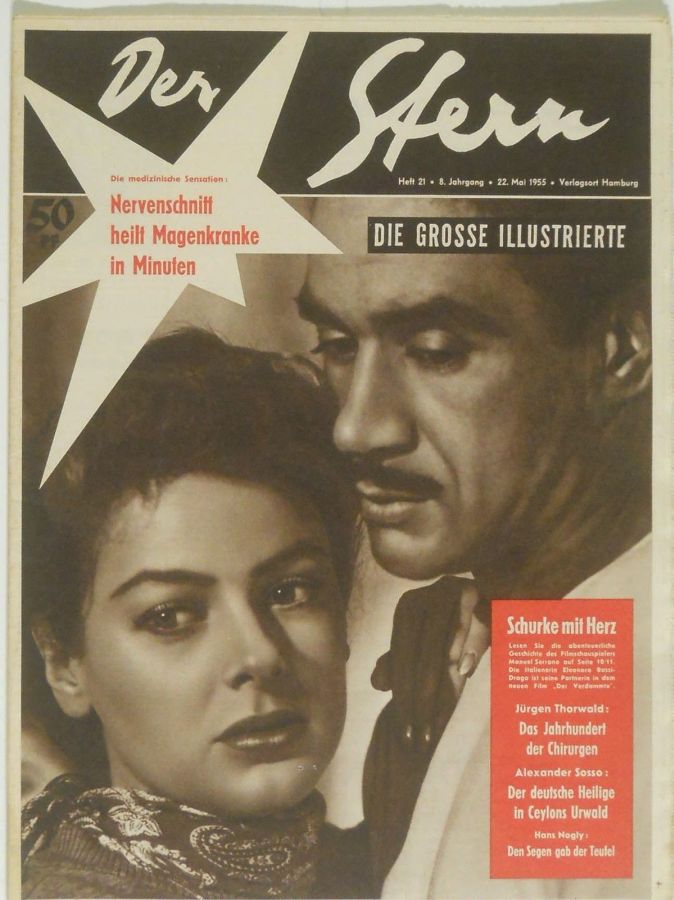 STERN magazine side cover Issue 21 22 May 1955