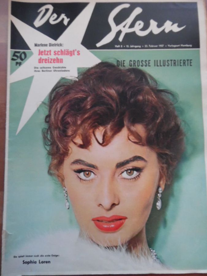 STERN magazine side cover Issue 8 23 February 1957