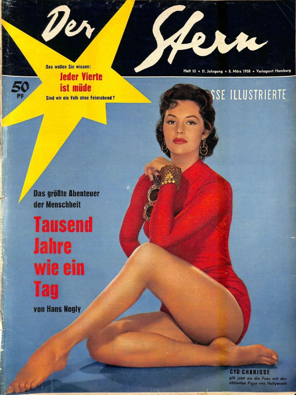 STERN magazine side cover Issue 10 8 March 1958