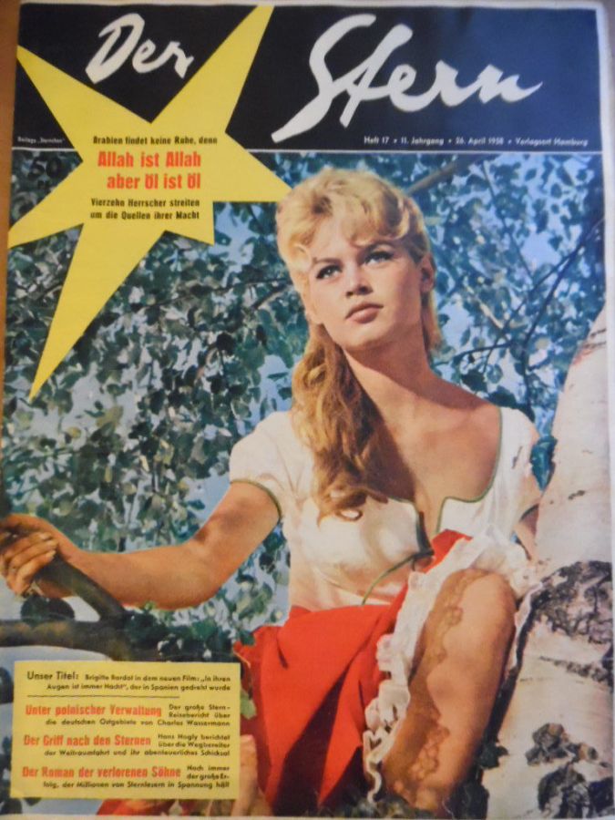 STERN magazine side cover Issue 17 26 April 1958