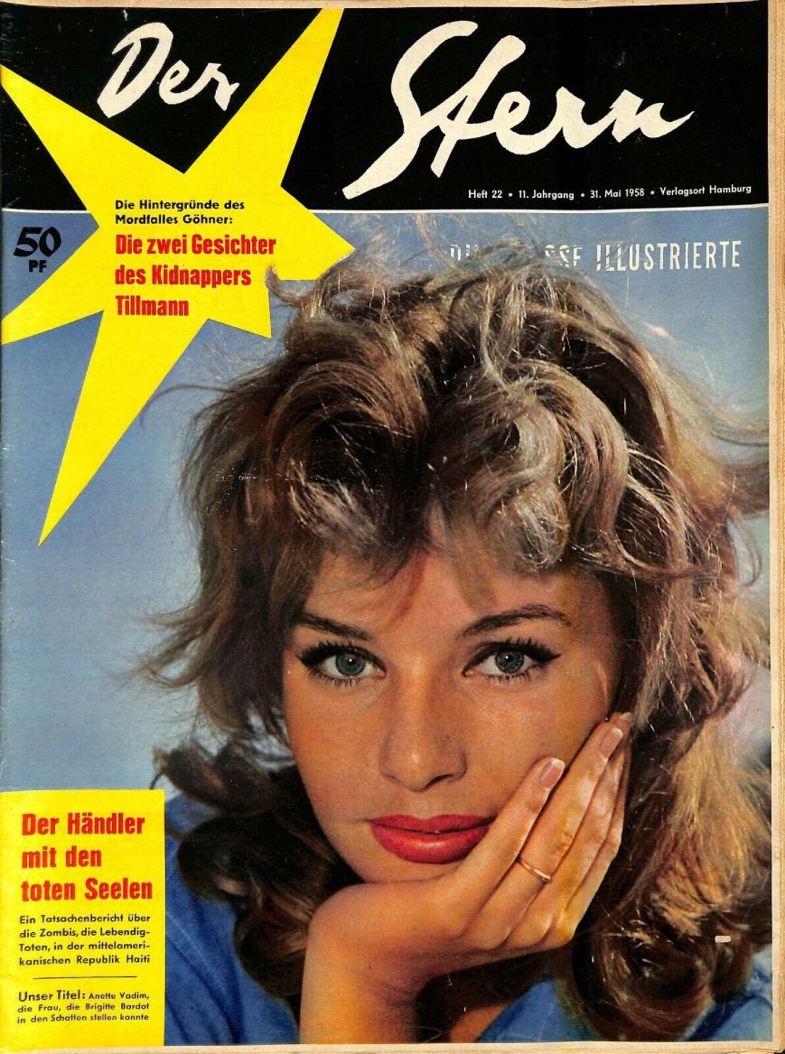 STERN magazine side cover Issue 22 31 May 1958