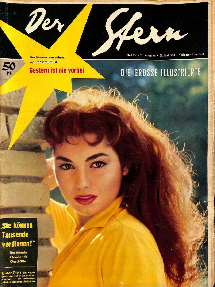 STERN magazine side cover Issue 25 21 June 1958