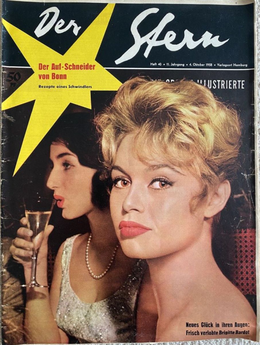 STERN magazine side cover Issue 40 4 October 1958