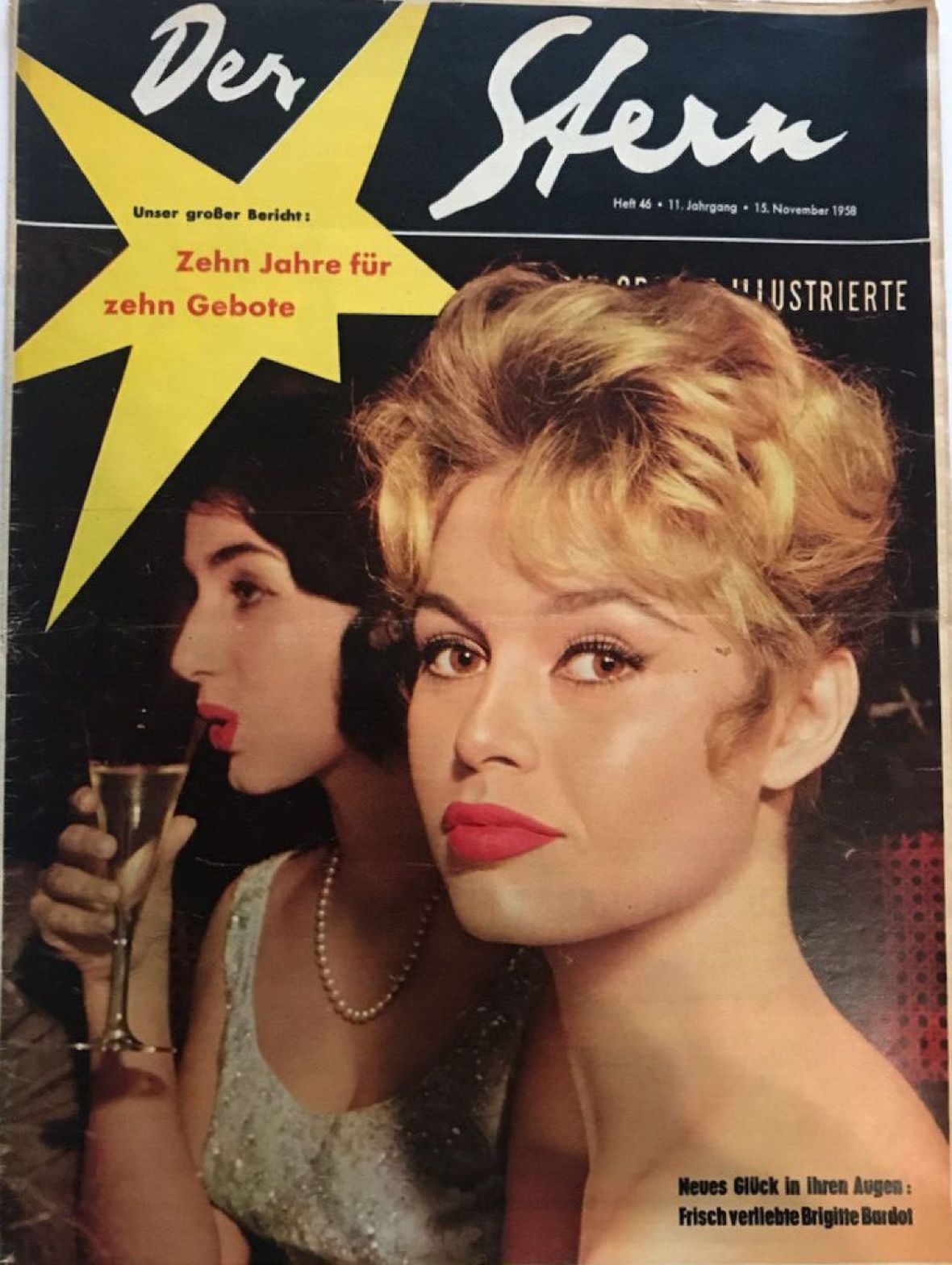 STERN magazine side cover Issue 46 15 November 1958