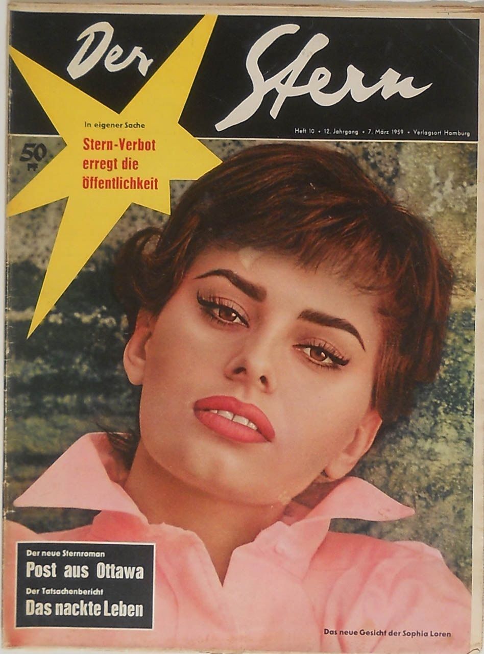 STERN magazine side cover 7 March 1959