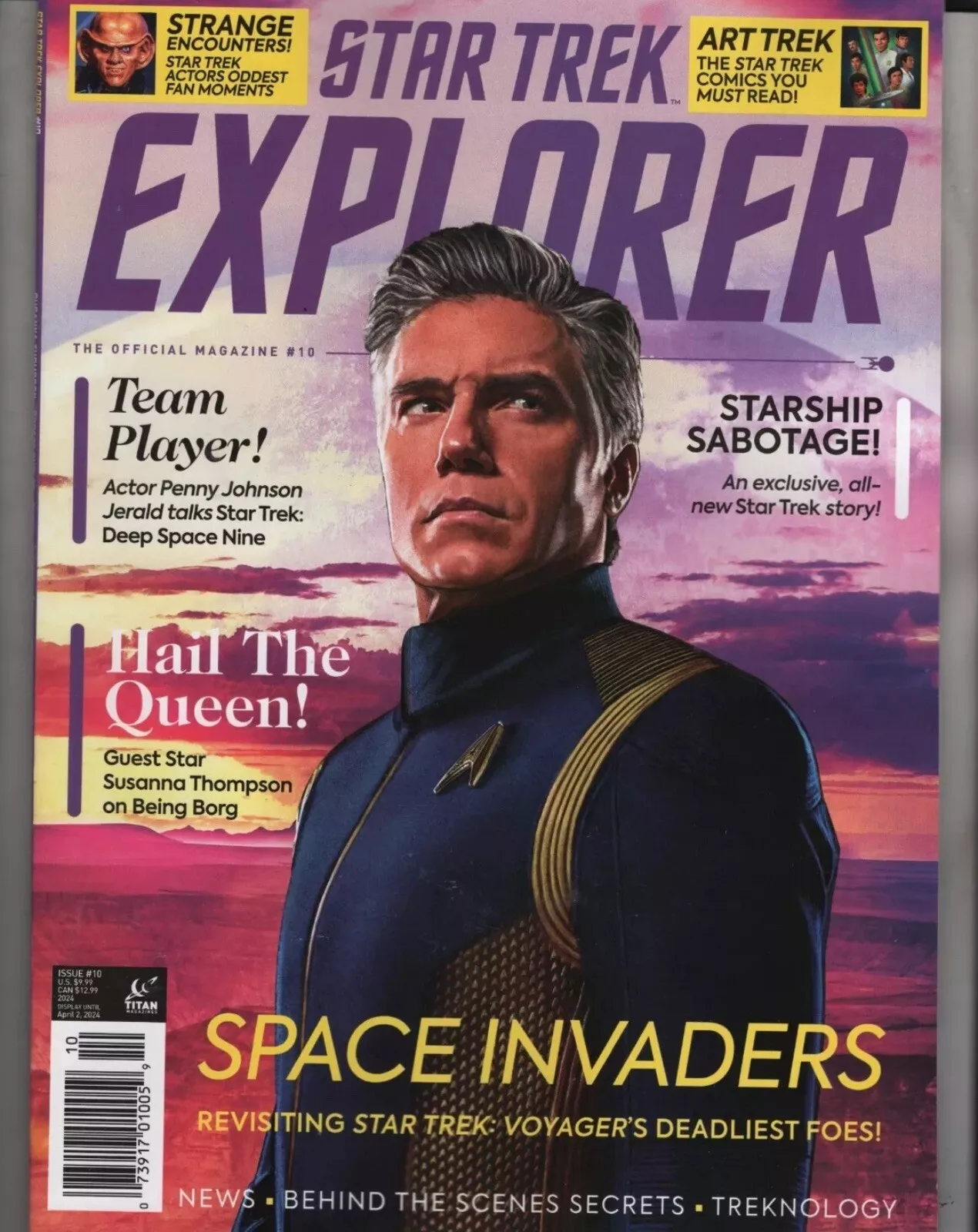 STAR TREK MAGAZINE (USA) magazine side cover Issue 10   2024