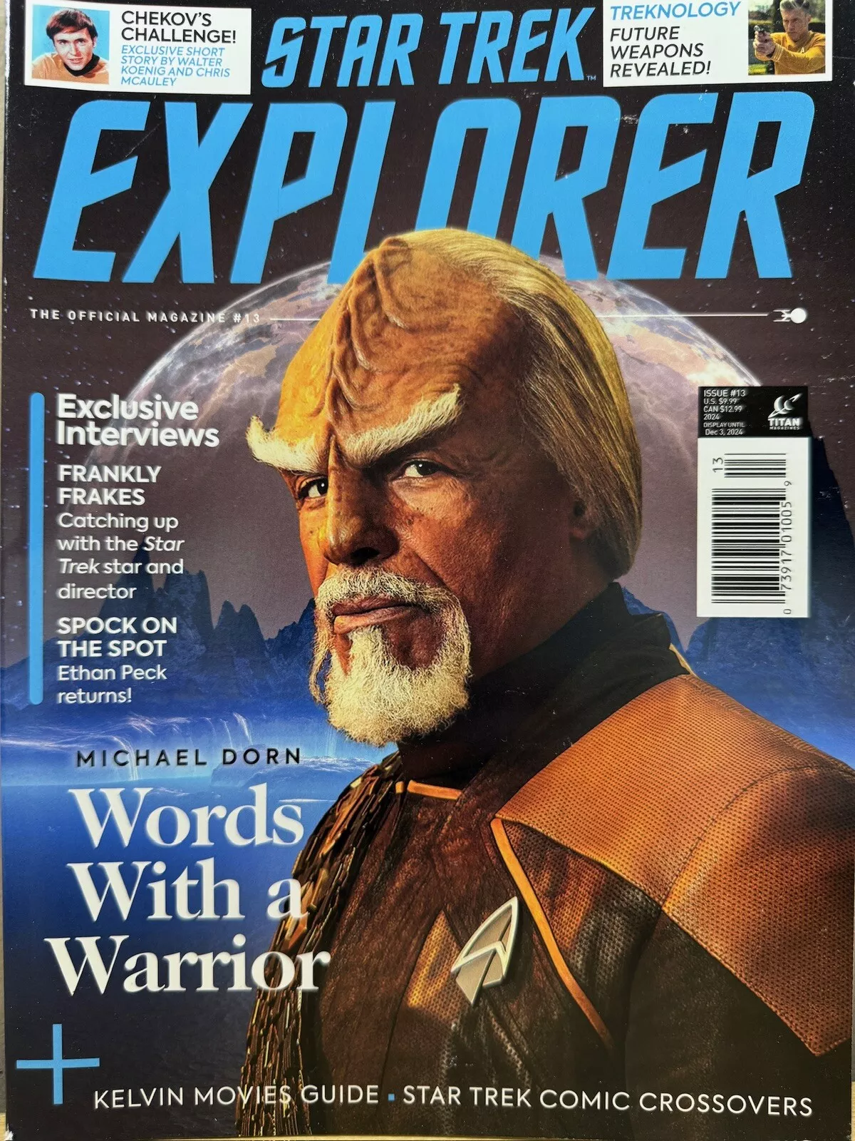 STAR TREK MAGAZINE (USA) magazine side cover Issue 13   2024