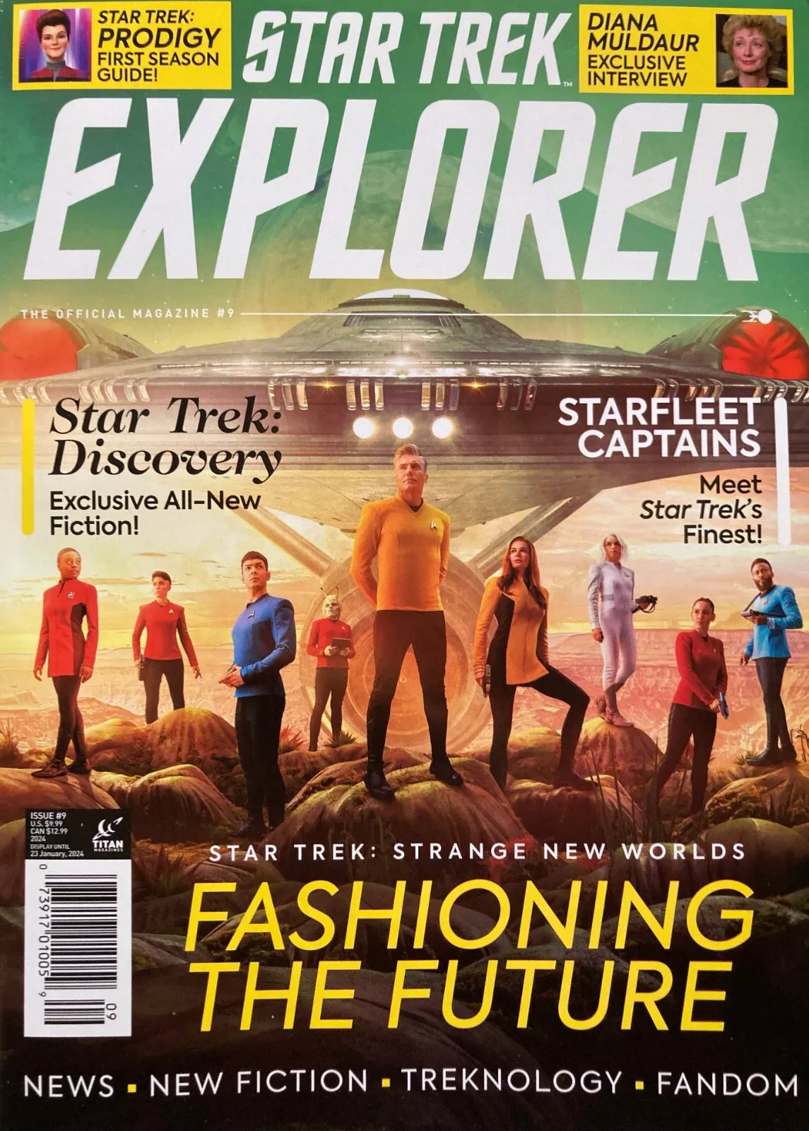 STAR TREK MAGAZINE (USA) magazine side cover Issue 9   2024