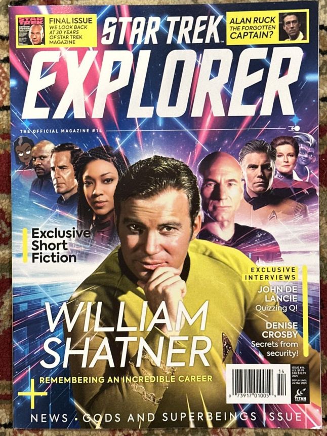 STAR TREK MAGAZINE (USA) magazine side cover Issue 14   2024
