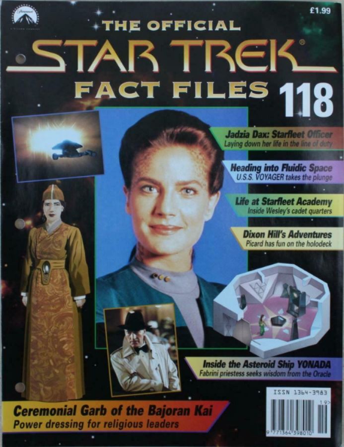 STAR TREK FACT FILES magazine side cover Issue 118  