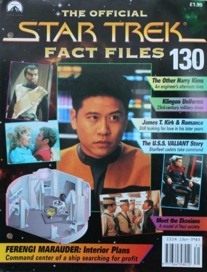 STAR TREK FACT FILES magazine side cover Issue 130  
