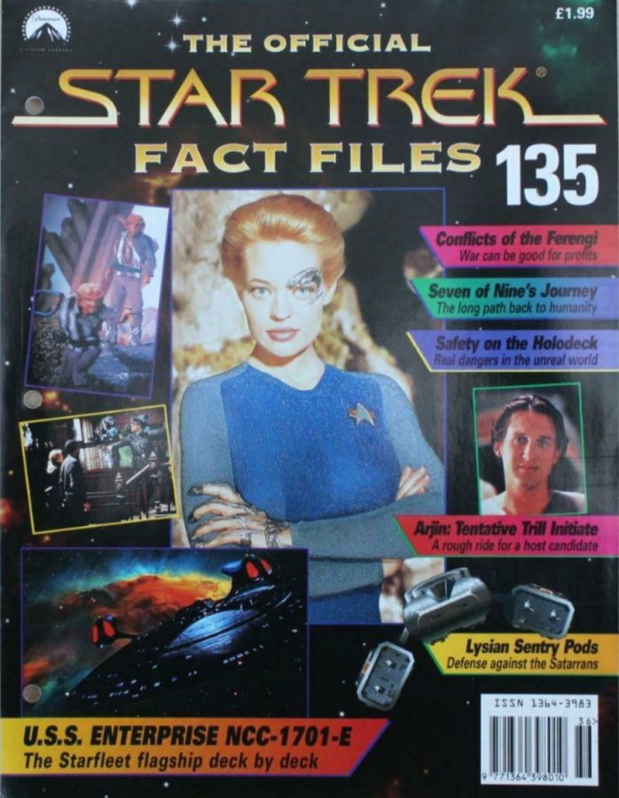 STAR TREK FACT FILES magazine side cover Issue 135  