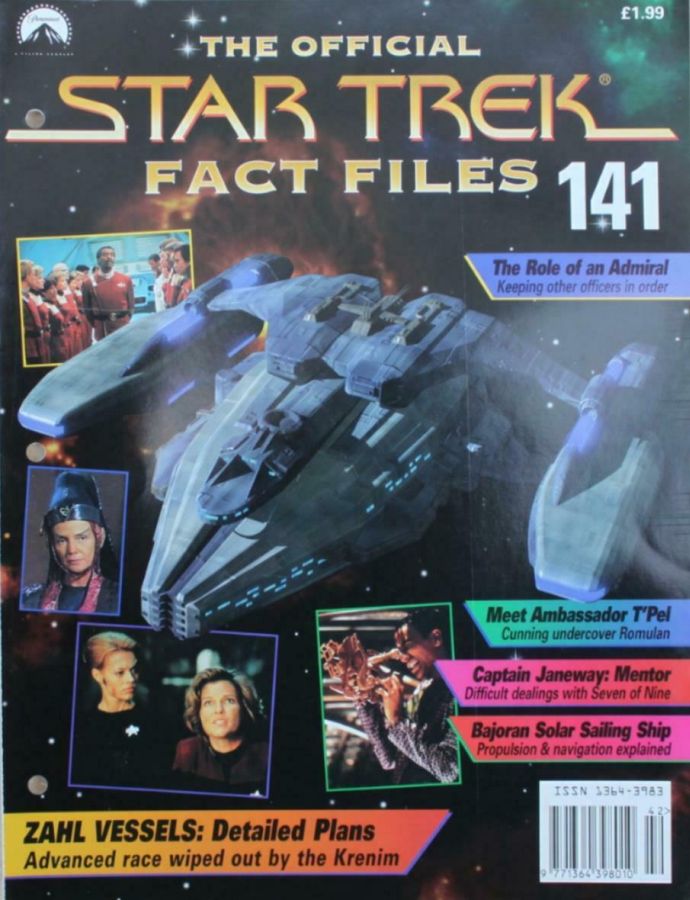 STAR TREK FACT FILES magazine side cover Issue 141  