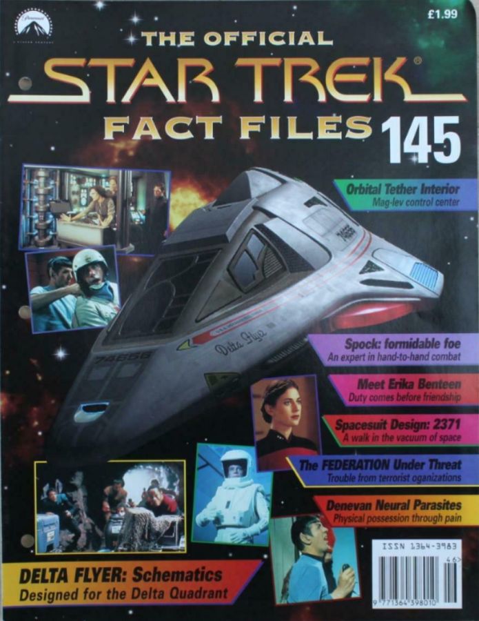 STAR TREK FACT FILES magazine side cover Issue 145  