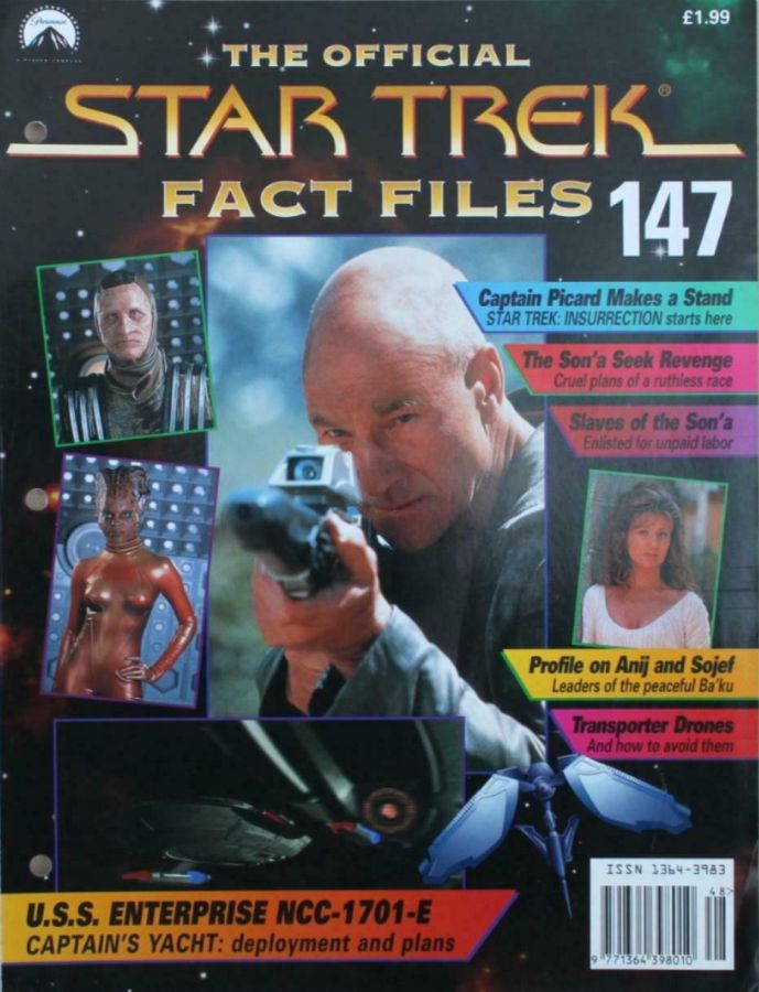 STAR TREK FACT FILES magazine side cover Issue 147  