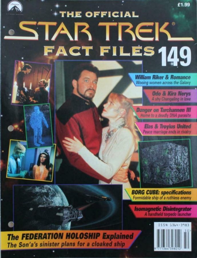 STAR TREK FACT FILES magazine side cover Issue 149  