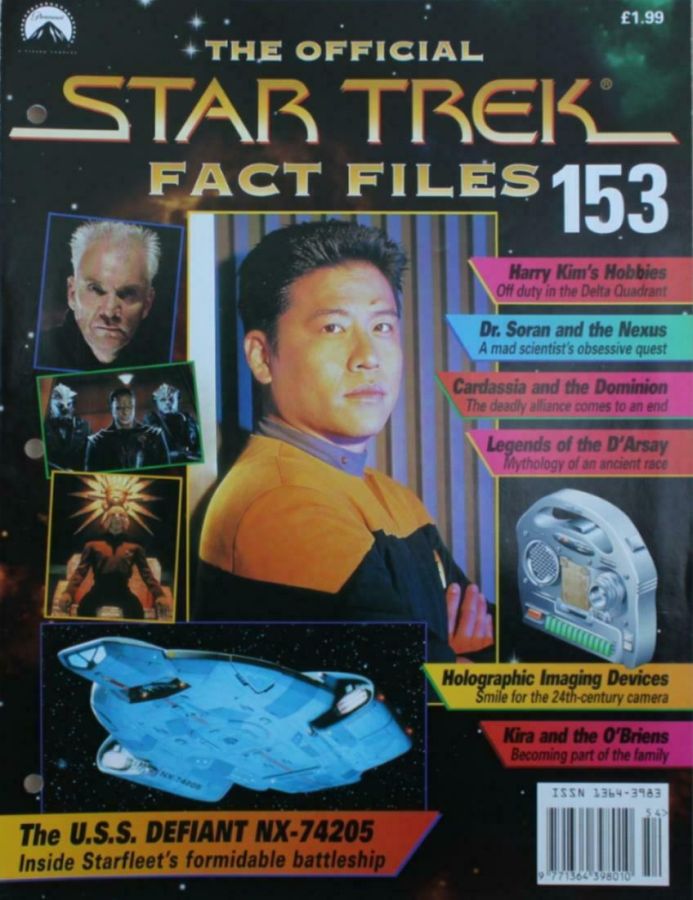 STAR TREK FACT FILES magazine side cover Issue 153  