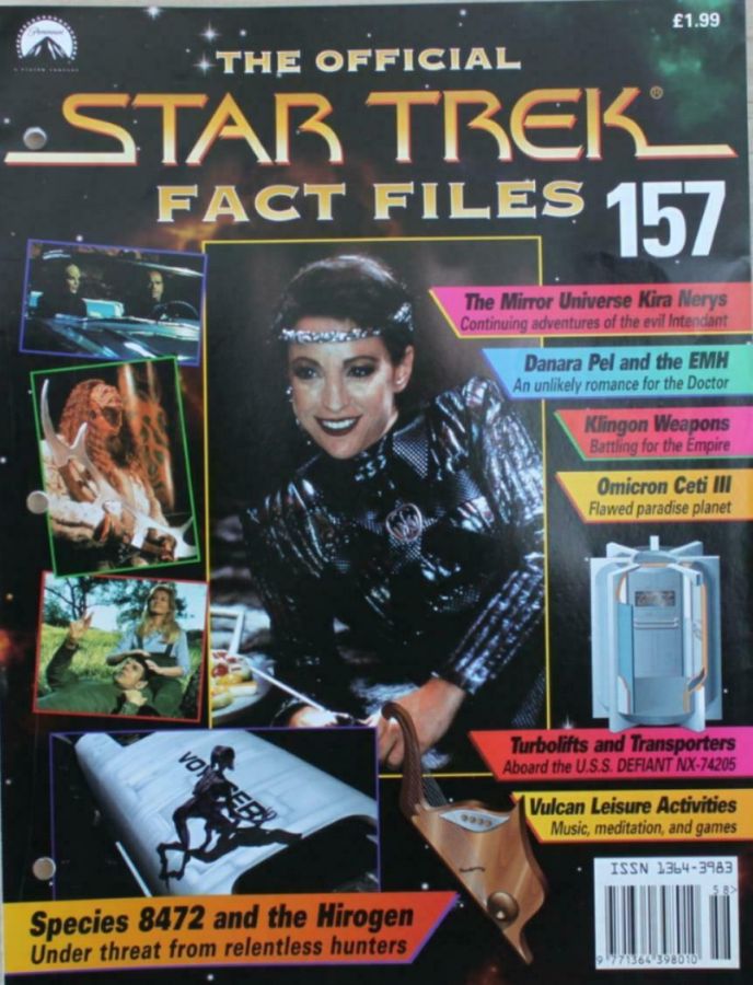 STAR TREK FACT FILES magazine side cover Issue 157  