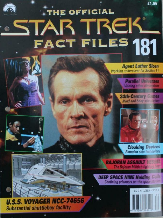STAR TREK FACT FILES magazine side cover Issue 181  