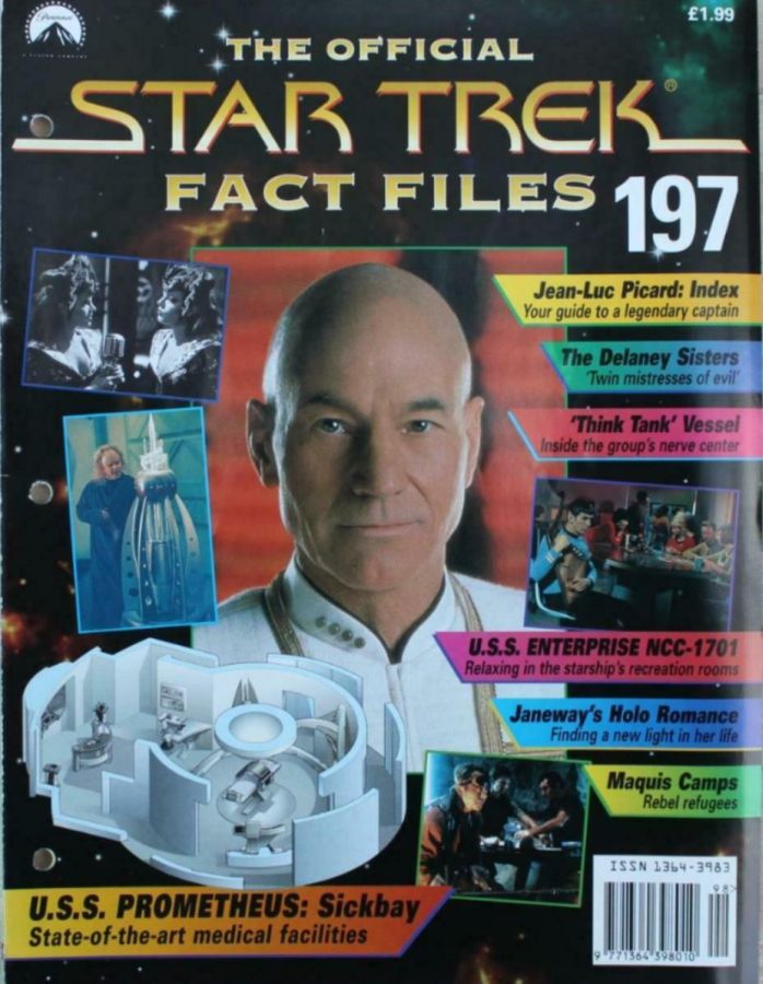 STAR TREK FACT FILES magazine side cover Issue 197  