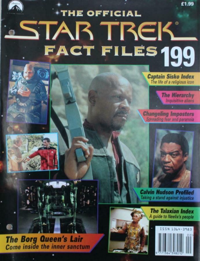 STAR TREK FACT FILES magazine side cover Issue 199  
