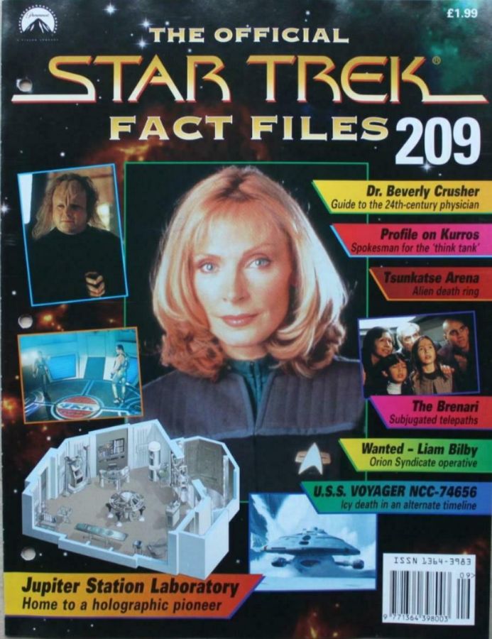 STAR TREK FACT FILES magazine side cover Issue 209  