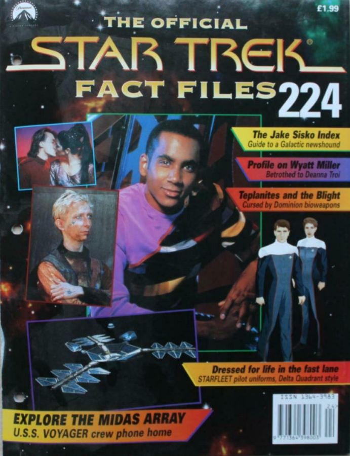 STAR TREK FACT FILES magazine side cover Issue 224  