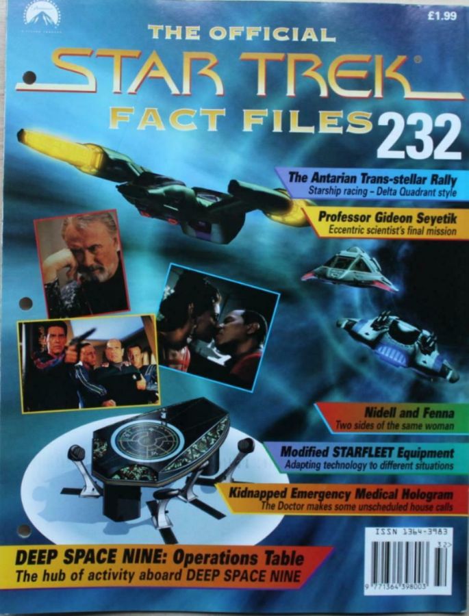 STAR TREK FACT FILES magazine side cover Issue 232  