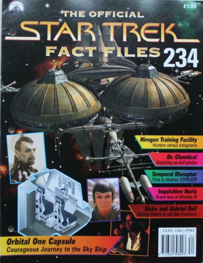 STAR TREK FACT FILES magazine side cover Issue 234  