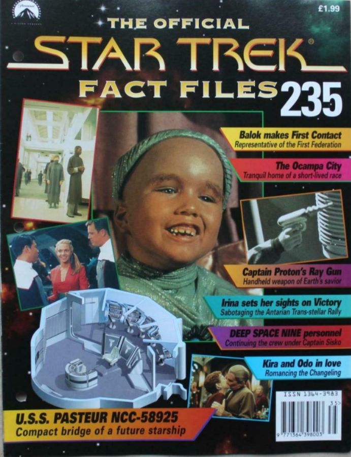 STAR TREK FACT FILES magazine side cover Issue 235  