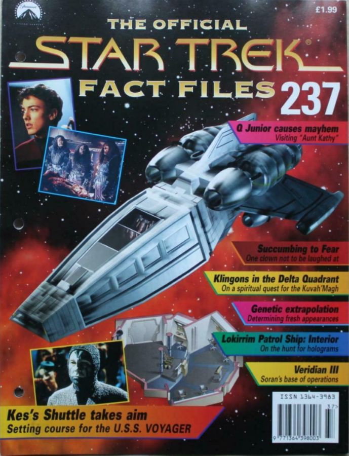 STAR TREK FACT FILES magazine side cover Issue 237  