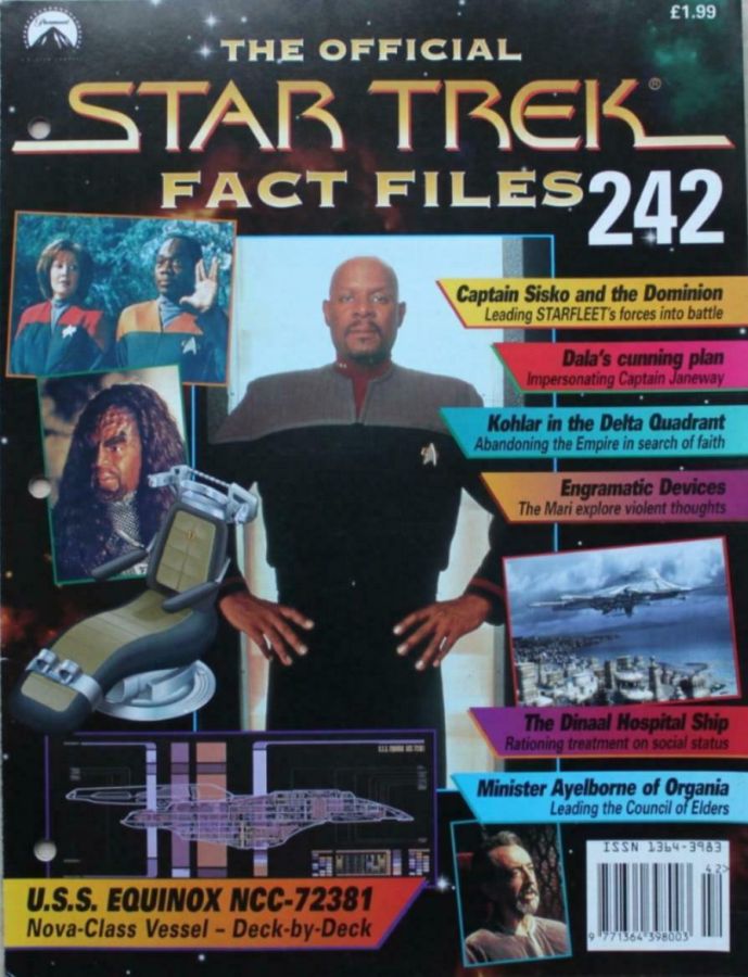 STAR TREK FACT FILES magazine side cover Issue 242  