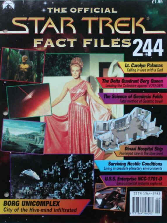 STAR TREK FACT FILES magazine side cover Issue 244  